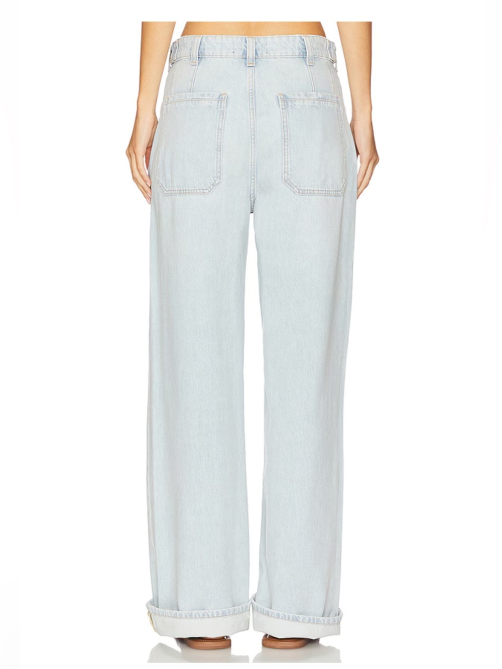 Free People We the Free Palmer light wash cuff denim jeans size 29 NWT - Picture 12 of 13